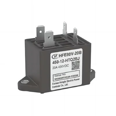 Tensió de control nominal del contactor HONGFA HFE80V-20B DC12V/24V 20A
